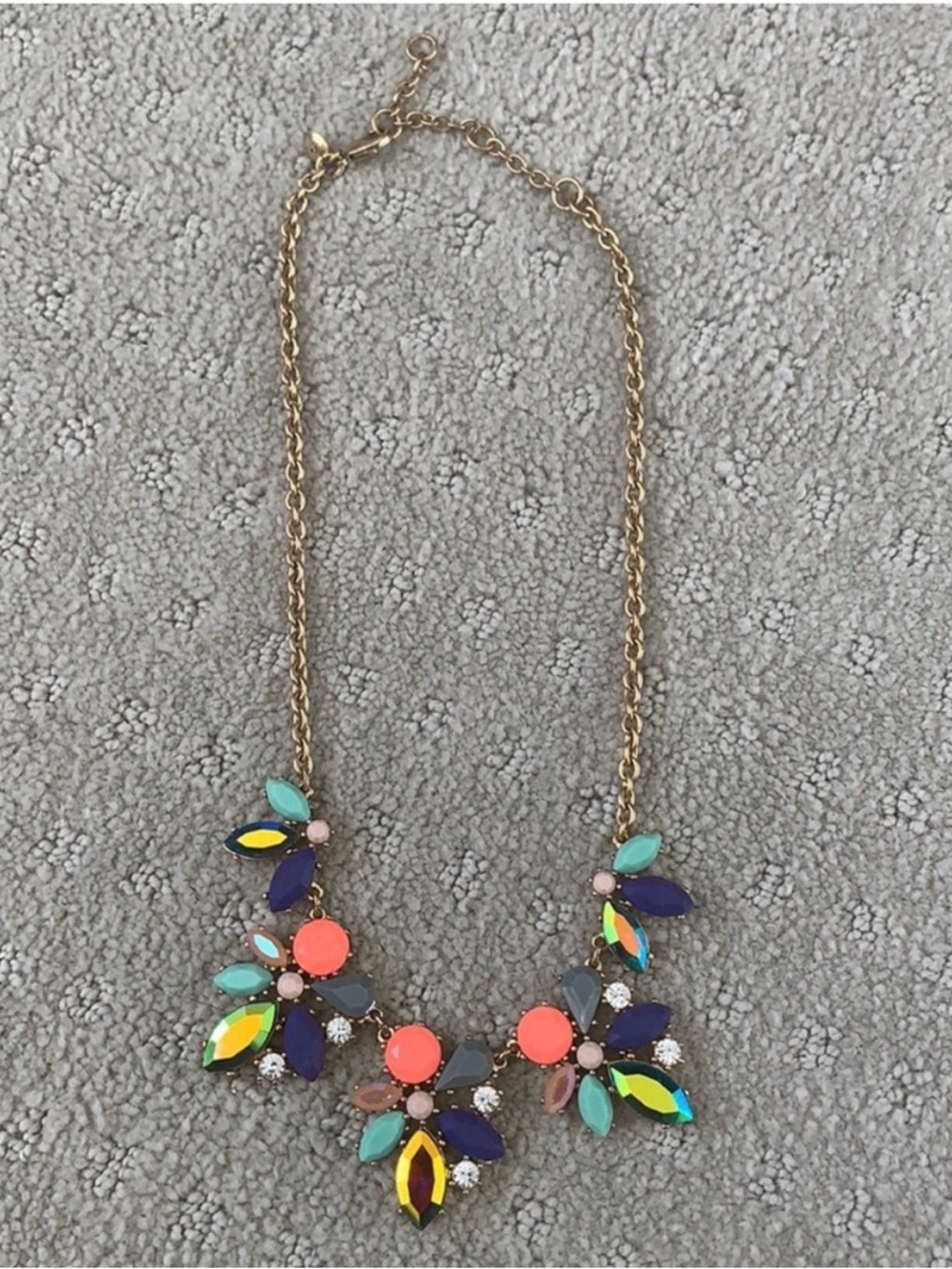 J Crew Floral Statement Necklace